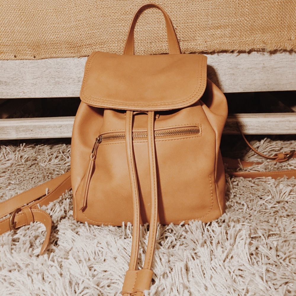 Universal Thread Mini Brown Backpack Purse EUC